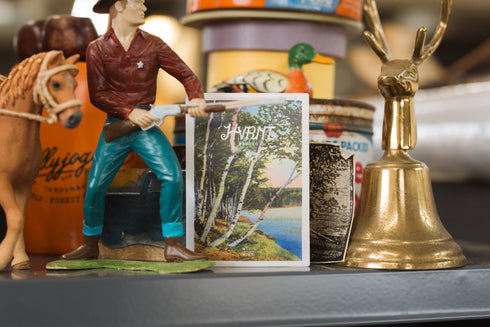 "Birches Postcard" Sticker